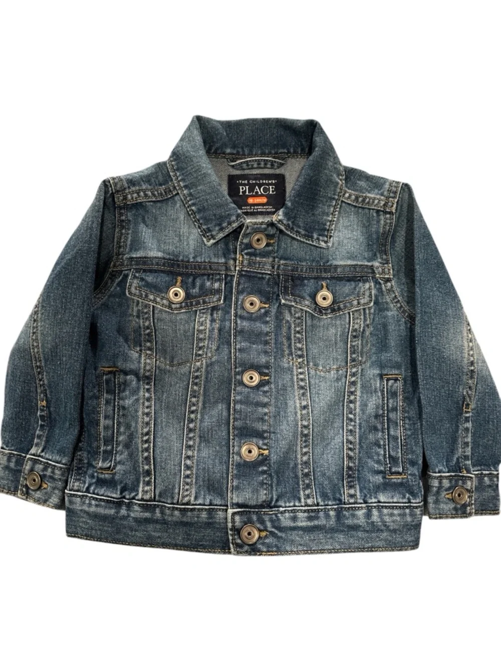 The Children's Place Toddler Boy 18-24M Blue Denim Jacket